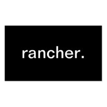 Propriétaire d'un ranch modèles de cartes de visite