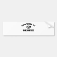 Propriété de BRODIE Autocollants Pour Voiture