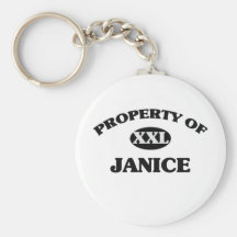 Propriété de JANICE Porte-clé