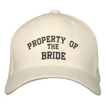 Propriété de la jeune mariée casquette de baseball brodée