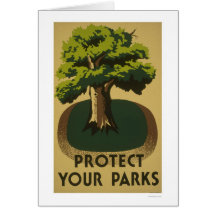 Protégez vos parcs WPA 1938 Carte