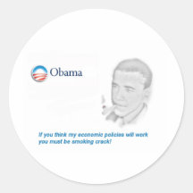 Protestation de Barack Obama Autocollants