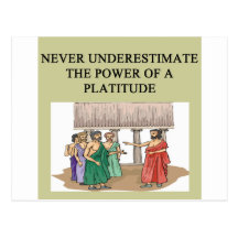 proverbe de platitude carte postale