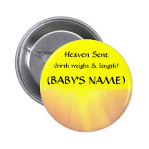 Providentiel - bouton de faire-part de naissance pin's avec agrafe