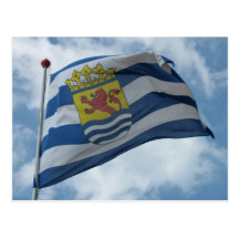 Province officielle de carte photo de drapeau de Z Cartes Postales