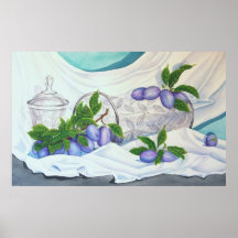 Prunes et cristal italiens posters