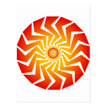 Psychedelisch Spiraalvormig Patroon: Vector Kunst: Wenskaarten