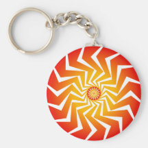 Psychedelisch Spiraalvormig Patroon: Vector Kunst: Sleutel Hangers