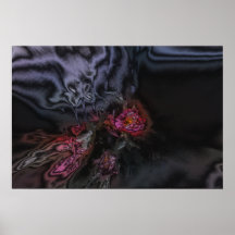 Psychedelische Bloemen Poster