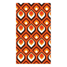 Psychedelische Oranje referentie Visitekaartjes Sjabloon