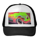 psychedelische vintage autoclose-up petten met netje