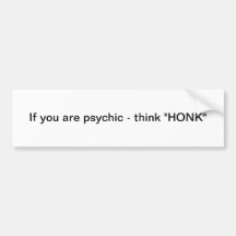 Psychisch Bumpersticker