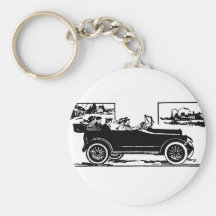Publicité 1916 de journal de Dort Keychain Porte-clef
