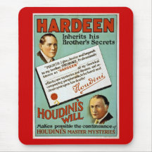 Publicité de cru de Hardeen du frère de Houdini Tapis De Souris