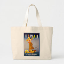 Publicité de cru de la Fourre-tout-Hawaï Sacs En Toile