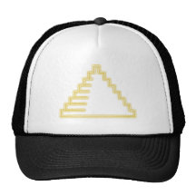Publicité de néon néon sign pyramide pyramid casquettes de camionneur