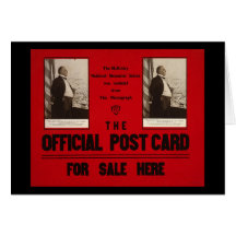 Publicité du dernier discours 1907 de McKinley Cartes