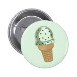 Puce de chocolat en bon état badge avec épingle