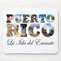 Puerto Rico La Isla Del Encanto Montage Muis Mat