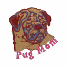 Pug Mamma Geborduurde T - shirts Polo Shirt