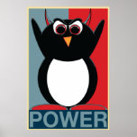 Puissance à l'affiche mauvaise de Penguin™