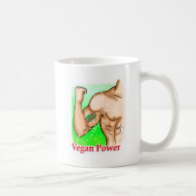 puissance végétalienne tasse à café