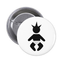 punk baby button