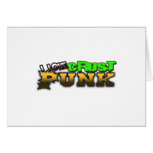 PUNK de CROÛTE punk croustillant de musique de Pun Cartes