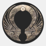 Punto Omega - autocollant rond de logo