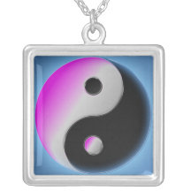 Purp Ying Yang Pendentif
