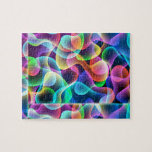 Puzzle abstrait de vecteur