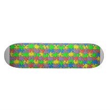 Puzzle de couleur skateboards customisés