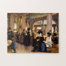 Puzzle vintage de l'art 1889 de magasin de pâtisse