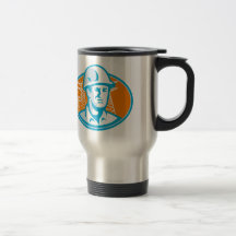 Pylônes d'ingénieur de travailleur de la construct mugs à café