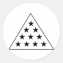 Pyramide B du sigma pi+W Autocollants