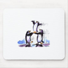 pyramide de pingouin tapis de souris