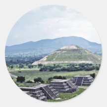 Pyramide de The Sun, complexe de Teotihuacan Autocollants