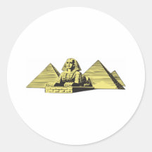 Pyramide Egypte de sphinx Autocollant