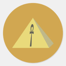 Pyramide pyramid ankh anch autocollants