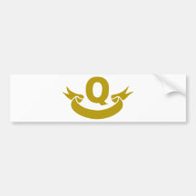 Q-echt-band Bumpersticker