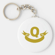 Q-echt-band Sleutel Hanger
