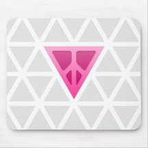 Q-vrede Driehoek Mousepad Muismatten