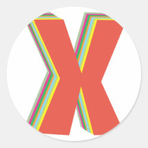 Quadra X : Garçon de Xander Adhésifs Ronds