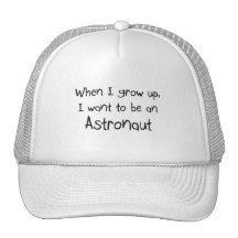 Quand je me grandis voulez être un astronaute casquettes de camionneur