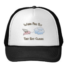 Quand les porcs volent ils mangent des nuages casquette