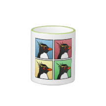 Quatre couleur Rockhopper Mugs À Café