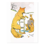 Quatre kits et Fox affamés de père Cartes Postales