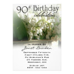 quatre-vingt-dixième Invitations de fête d'anniver