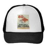 Quatre-vingtième anniversaire drôle casquette