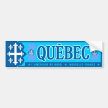 Québec. La Nouvelle-France Adhésif Pour Voiture